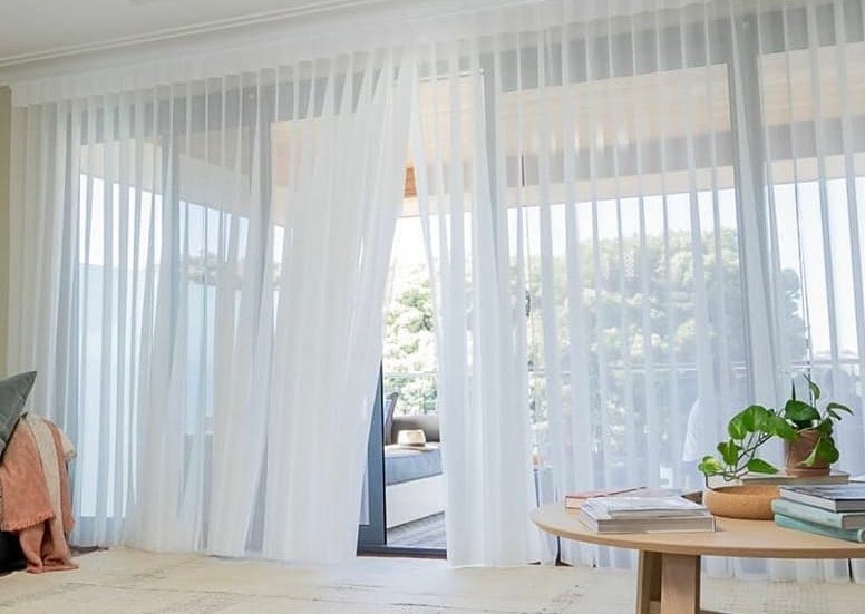 Verishades installation in living room