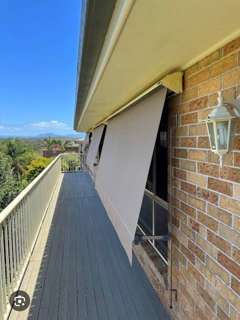 External awning installation on residential property